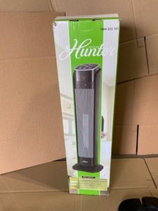 Hunter 30 in. 1,500-Watt 5,118 BTUs Electric Deluxe Digital Ceramic Tower Heater with Remote Control. See Pictures