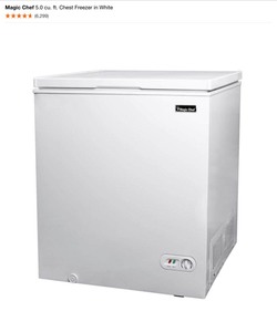Magic Chef 5.0 cu. ft. Chest Freezer in White. See Pictures