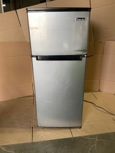 Magic Chef 4.5 cu. ft. 2 Door Mini Fridge in Stainless Look with Freezer. See Pictures
