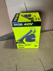 RYOBI 40V Vac Attack Cordless Leaf VacuumMulcher with 5.0 Ah Battery and Charger. See Pictures