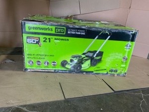 PRO 60V 21 Brushless Self-Propelled Lawn Mower with (2) 4.0Ah Batteries & Charger. See Pictures
