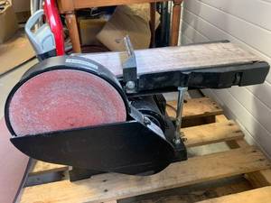 lot 3 image: Cal Hawk Belt & Disk Sander Model 240 Dash 3016 Works Great