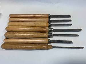 lot 7 image: Set of Seven Wood Lathe Tools