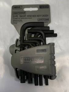 lot 16 image: 11 Piece, Short Arm, Hex, Key Set