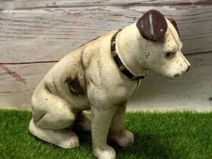 lot 41 image: Nipper Cast Iron Dog Bank 7 14Inch Tall