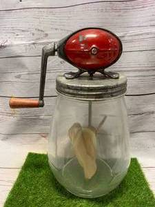 lot 44 image: Daisy, Antique Red Butter Churn
