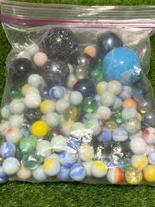lot 49 image: Vintage Bag of Marbles