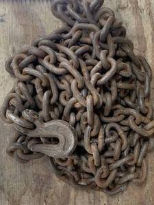 lot 104 image: Approximately 20 Feet of Chain with 38 Inch Hooks