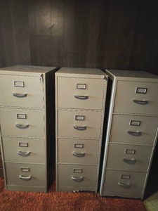 lot 50 image: Three Filing Cabinets