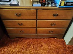 lot 53 image: Six Drawer Dresser