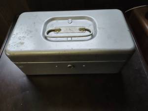 lot 77 image: Metal Box with Old Walkie Talkies