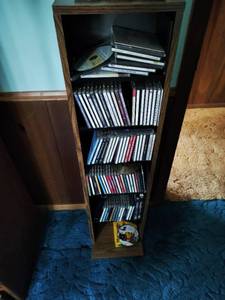 lot 158 image: Collection of CDs & CD Shelf