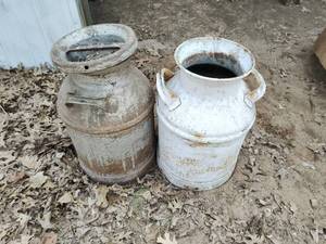 lot 365 image: Two Old Milk Cans