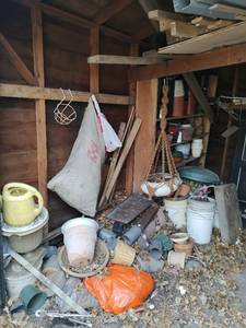 lot 396 image: Contents of Left Wall of Shed