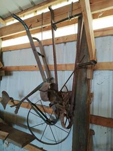 lot 7 image: Two Antique Plows Cultivators