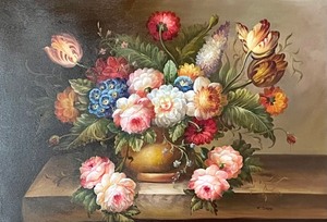 lot 11 image: Beautifully Framed Still Life Painting