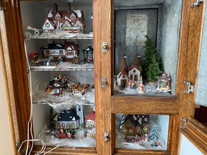 lot 105 image: Collection of Department 56 Houses and Figurines