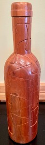 lot 247 image: Oenophilia Wooden Wine Bottle and Wine Glass Puzzles