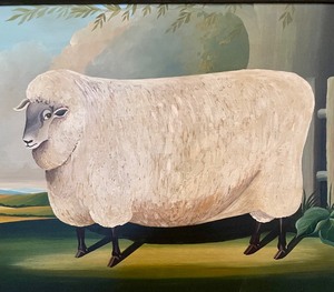 lot 248 image: Cute Sheep Print from England