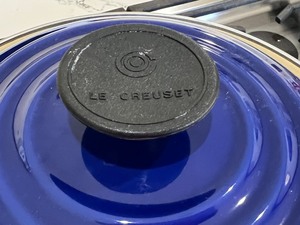 lot 134 image: Blue Le Creuset Enamel Stockpot