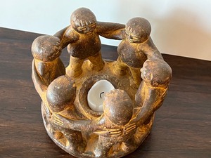 lot 143 image: Decorative Figurine Candle Holder