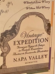 lot 160 image: Framed Napa Valley Map