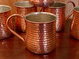 lot 161 image: Set of Six Williams and Sonoma Moscow Mule Mugs