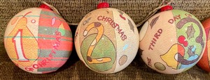 lot 257 image: The 12 Days of Christmas Ornaments