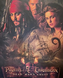 lot 269 image: Wooden Pirates of the Caribbean Poster