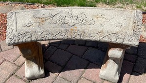 lot 279 image: Charming Cement Bench