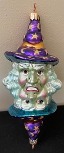 lot 283 image: Christopher Radko Double Faced Witch Ornament
