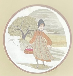 lot 419 image: Neat Needlepoint Art