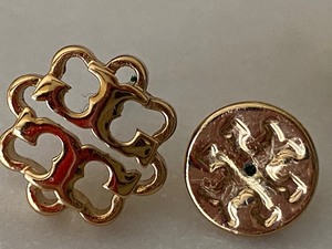 lot 198 image: Tori Burch Stud Earrings