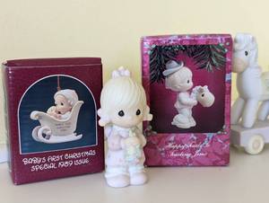 lot 315 image: Precious Moments Figurines including Precious Moments Train