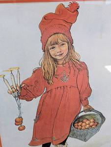 lot 316 image: Framed Carl Larson Print