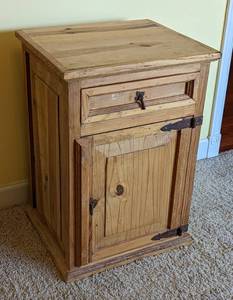 lot 342 image: Vintage Wood Nightstand