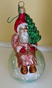 lot 372 image: Pair of Radko Ornaments and Glass Tree Topper