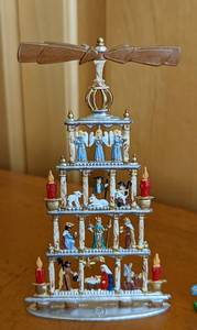 lot 382 image: Collection of Six Wilhelm Schweizer Painted Pewter Figurines