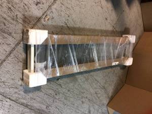 Prestige Que New Collection 24 in. Floating Glass Shelf in Antique Pewter by Allied Brass Customter Returns See Pictures