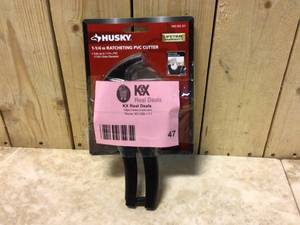 1-14 in. Ratcheting PVC Cutter by Husky Customer Returns See Pictures