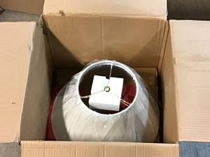 Beijing 29 in. BlueWhite Floral Urn Table Lamp with White Shade by SAFAVIEH Customer Returns See Pictures