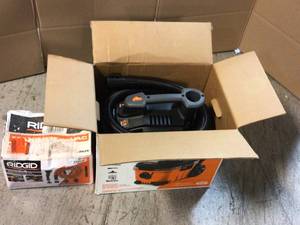 RIDGID 4 Gallon 5.0-Peak HP Portable WetDry Shop Vacuum with Fine Dust Filter, Hose and Accessories - Review all pictures