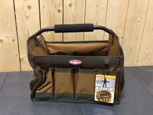 lot 18 image: BUCKET BOSS 12 in. Open Top Tool Tote Bag Open box