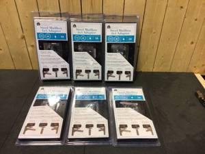 lot 69 image: Architectural Mailboxes 4 in. x 4 in. Post Adapter in Black with 3 Mailbox Mounting Options