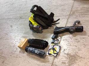 lot 78 image: RYOBI 40V Whisper Series 145 MPH 625 CFM Cordless Battery Backpack Leaf Blower with 5.0 Ah Battery and Charger Open box