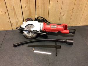 lot 83 image: PowerSmart 4-12 in. 4 Amp Electric Compact Circular Saw Open box
