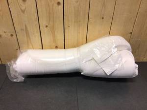 lot 99 image: ARDEN SELECTIONS ProFoam 19 in. x 20 in. Sand Cream Rounded Rectangle Outdoor Chair Cushion