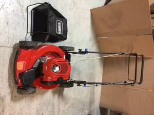 lot 113 image: Toro 22 in. Recycler SmartStow Briggs & Stratton High Wheel FWD Gas Walk Behind Self Propelled Lawn Mower - Customer Return - Review all pictures