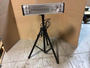 Heat Storm Tradesman 1,500-Watt Electric Outdoor Infrared Quartz Portable Space Heater with Tripod and WallCeiling Mount - - Good Condition - Review all pictures