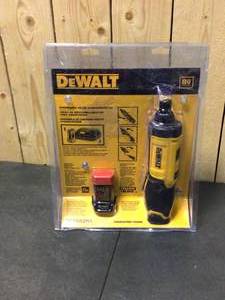 DEWALT 8-Volt MAX Cordless 14 in. Hex Gyroscopic Screwdriver, (1) 1.0Ah Battery and Charger - Good Condition - Review all pictures